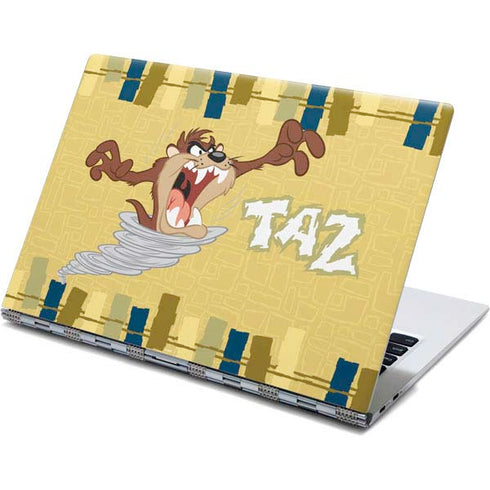 Looney Tunes Tasmanian Devil Swirl Cream Yoga 910 2-in-1 14in Touch-Screen Skin